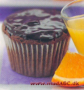 Chokolade med appelsin cupcakes