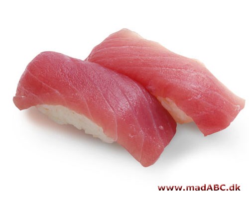 Her er en kort liste med eksempler på hvilke type fisk eller grøntsager der kan bruges til sushi. Her er tænkte på nigiri som også kan ses på billedet hvor nigirien er lavet med tun.