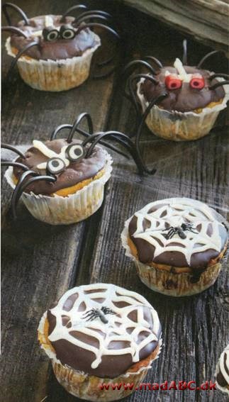 Edderkoppe-cupcakes
