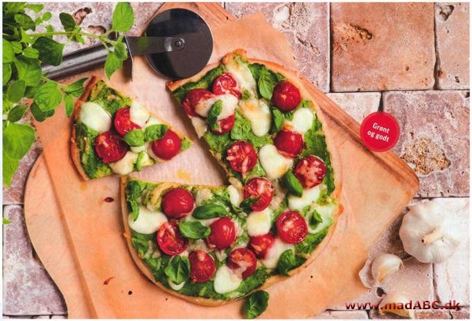 Pizza med broccolicreme