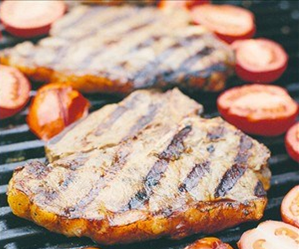 T-bone steaks med tomatcoulis