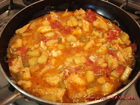 Bacalao med chili Bacalao med chili er en stærkerede version af typisk bacalao, der er en ret lavet med klipfisk.