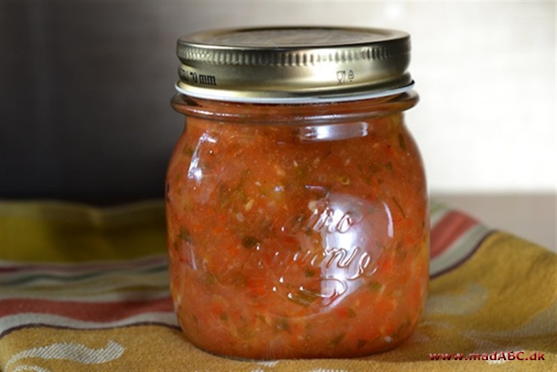 Blomme-rabarbersalsa Salsa er en rå sauce, der oprindeligt stammer fra Mexico. De fleste kender nok bedst tomatsalat til tacos og lignende. Denne salsa af blomme og rabarber smager også dejligt, så prøv den.