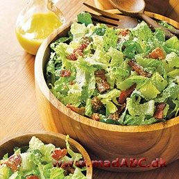 Hvis du vil serverer lidt lækkert som tilbehør til kødretter eller som selvstændig frokostret, så prøv denne salat med bacon og franskbrød. Salaten er let at lave og smager super lækkert. velbekomme. 
