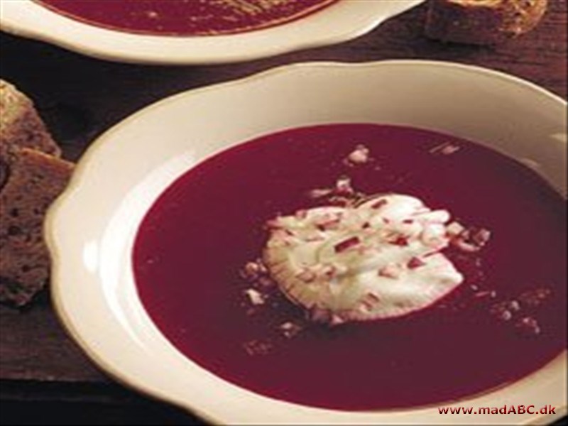 Borsjtj er en østeuropæisk suppe lavet på enten rødbede eller tomat, der giver suppen sin flotte røde farve. Suppen kan bruges som både forret og hovedret. Suppen er let at lave - nem aftensmad. 
