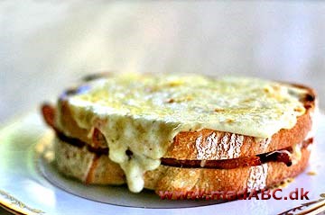 En croque monsieur er en sandwich med grillet skinke og ost. Sandwichen opstod i Frankrig på barer og cafeer, som en let og hurtig snack. En croque madame laves med et spejlæg oven på inden servering.