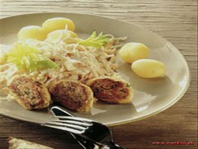 Fiskefrikadeller med torskerogn