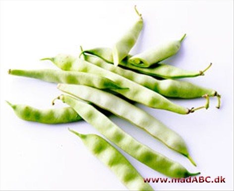 French beans in white sauce