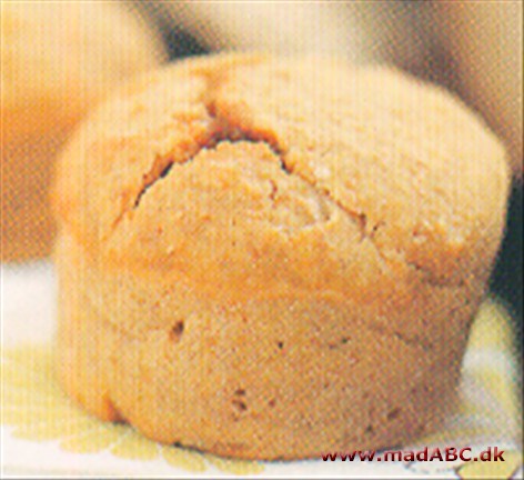 Fuldkorn med ferskner cupcakes Fuldkorn med ferskner cupcakes