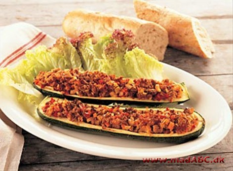 Fyldte courgetter Fyldte courgetter