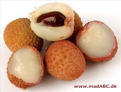 Gelé med litchi frugter - diabetiker Sødt til dessert