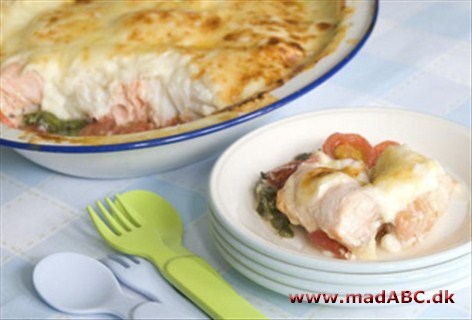 Gratineret fiskeblok Gratineret fiskeblok