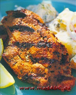 Grillet bovsteak med mange krydderier Grillet bovsteak med mange krydderier
