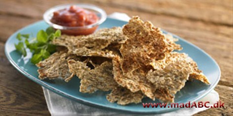 Grødchips Grødchipsene har et lavt fedtindhold, og er derfor et sundt alternativ til almindelige chips. Chipsene indeholder meget fuldkorn, da de er lavet af havregryn.