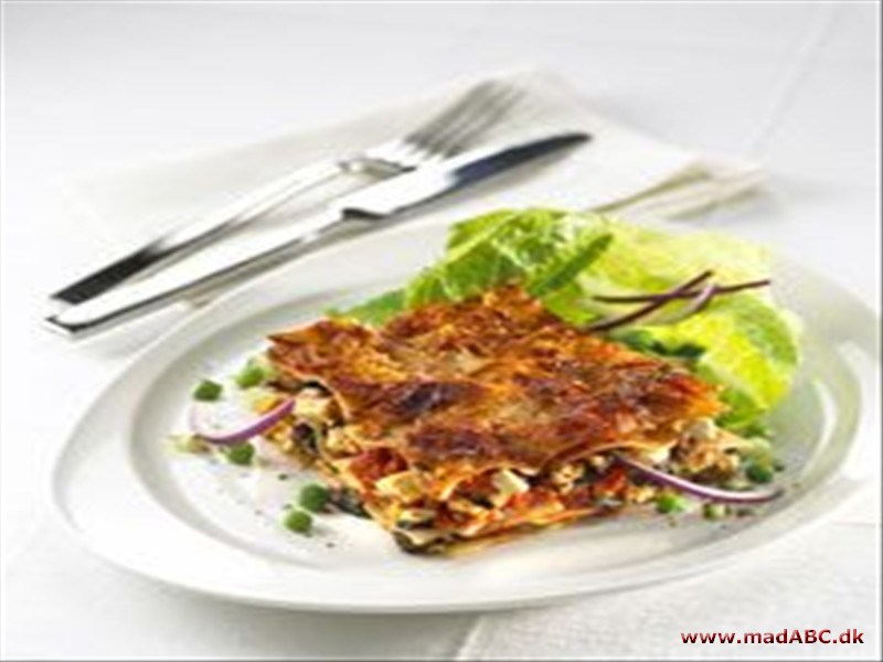 Grøn lasagne med spinat Grøn lasagne med spinat