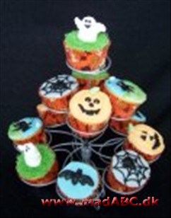 Halloween - Græskar og pecannødder cupcakes