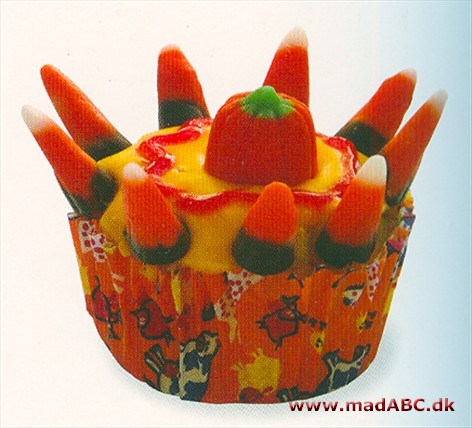 Halloween appelsin juice cupcakes Halloween appelsin juice cupcakes