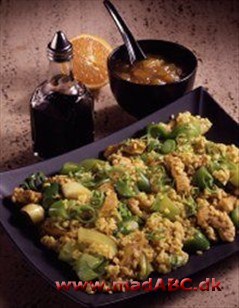 Hurtig kalkunret med bulgur Hurtig kalkunret med bulgur