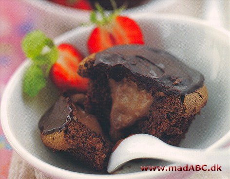 Is med chokolade cupcakes