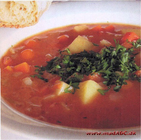 Italiensk kartoffelsuppe med timian og hvidløg Rigtig god opskrift på en god ret, når kulden står for døren.