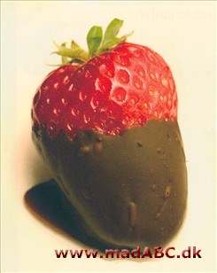 Jordbær med chokolade Jordbær med chokolade
