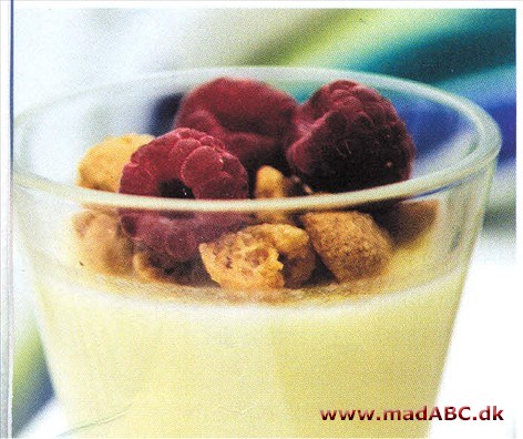 Knasende citronpanna cotta