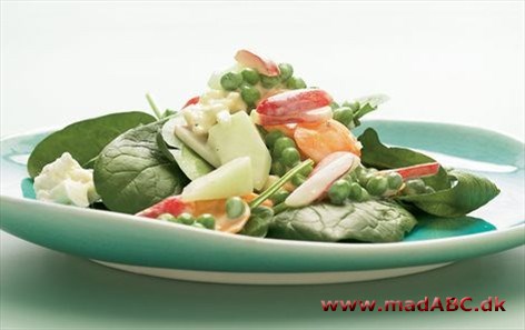 Kulørt salat med sennepsdressing Kulørt salat med sennepsdressing