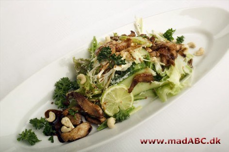 Kyllingesalat med kokoscreme, Asiatisk Noget flyvende, noget grønt, noget rundt, noget surt og noget stærkt - det er såmænd det hele når det skal være asiatisk og lækkert...