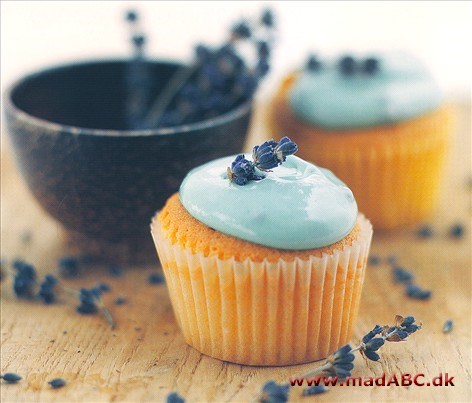 Lavendel og honning cupcakes