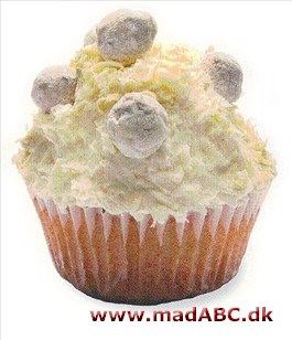Macadamianødder og hvid chokolade cupcakes Macadamianødder og hvid chokolade cupcakes