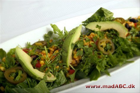 Mexicansk salat med honning-lime dressing Mexicansk salat med honning-lime dressing