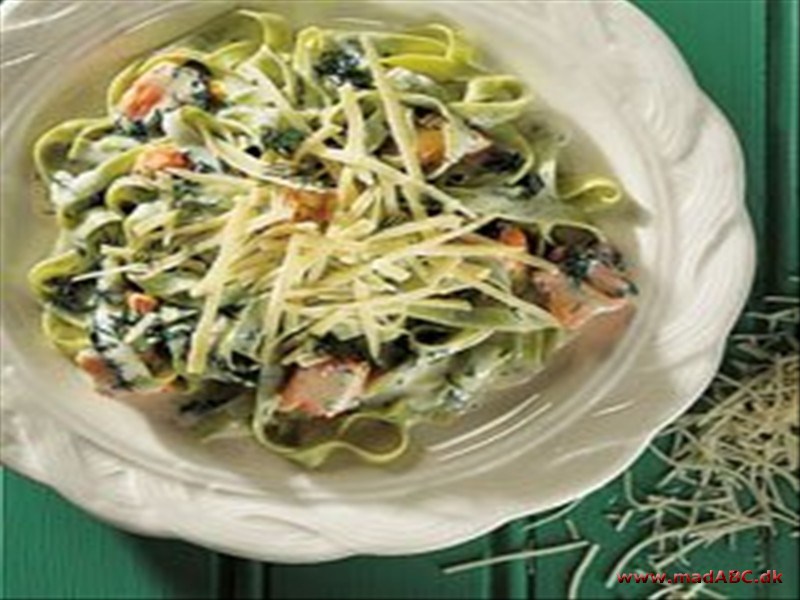 Pasta i laksesauce