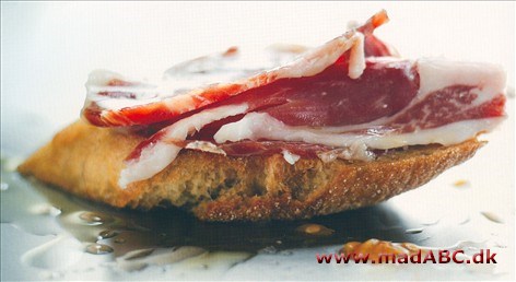 Pata negra på tomatbrød Pata negra på tomatbrød