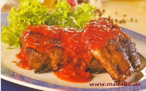 Pikante spareribs i stegeso Pikante spareribs i stegeso