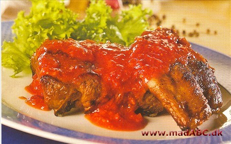 Pikante spareribs i stegeso