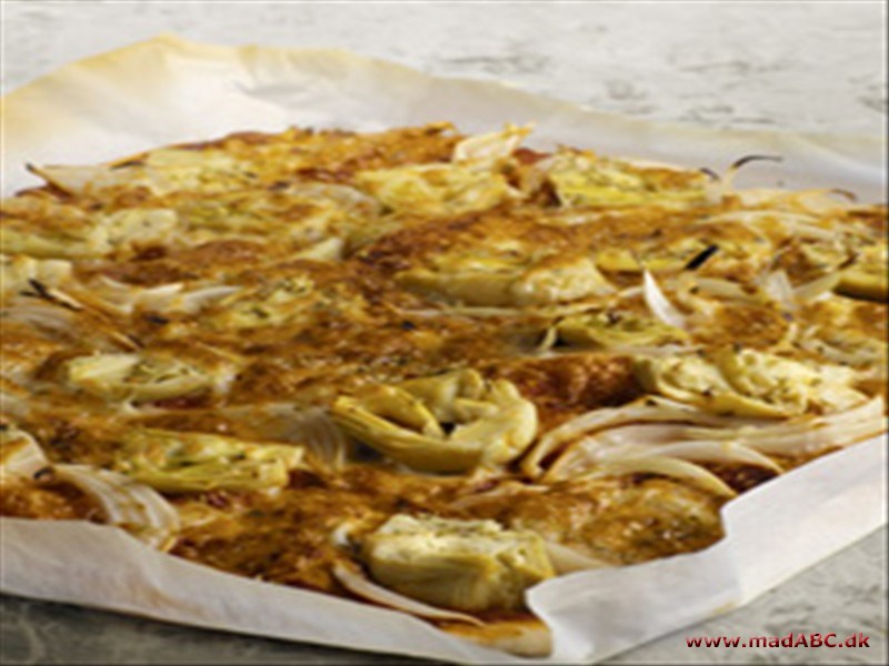 Pizza med artiskokhjerter Pizza med artiskokhjerter