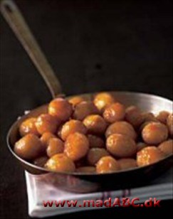 Potatoes browned in sugar Potatoes browned in sugar