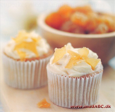 Rabarber og ingefær cupcakes Rabarber og ingefær cupcakes