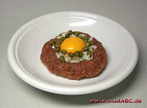 Raw beef and egg