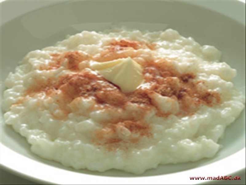 Risengrød og ris à la mande Risengrød og ris à la mande