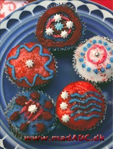 Røde fløjls cupcakes