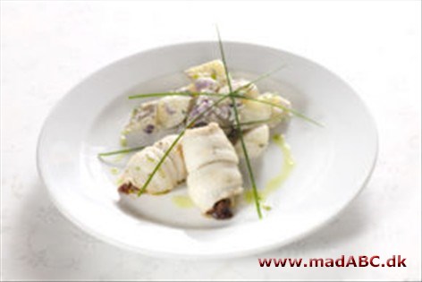 Rødtunge med aubergine-tomat kompot Rødtunge med aubergine-tomat kompot