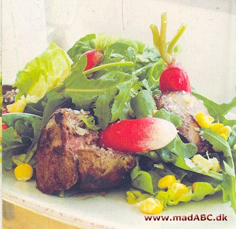Salat med andelever og majs Salat med andelever og majs