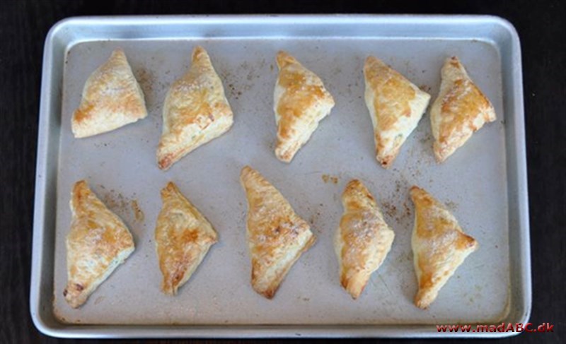 Samosas En samosa er en indisk snack, som oftest steges i olie. Her laves de dog i ovnen, altså lidt mere fedtfattig. Samosas kan laves med for eksempel oksekød, kylling eller som vegetar snack