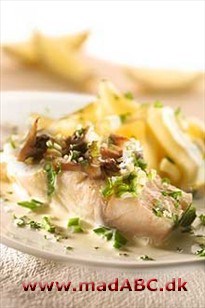 Sejfilet i champignonsauce Sejfilet i champignonsauce