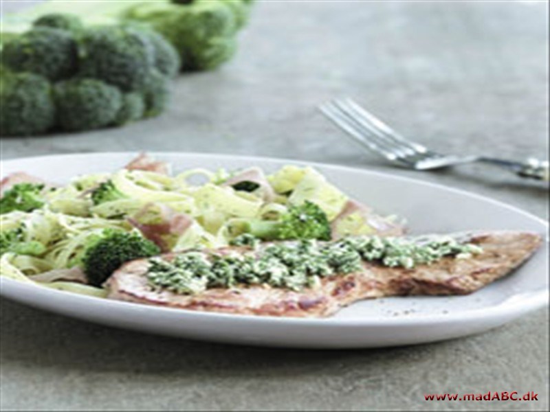 Skinkeschnitzler med feta-dild topping Simpelthen delikat som frokost elle let aftensmad - du skulle prøve ...
