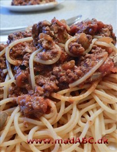 Spaghettigryde med kyllingelever Spaghettigryde med kyllingelever