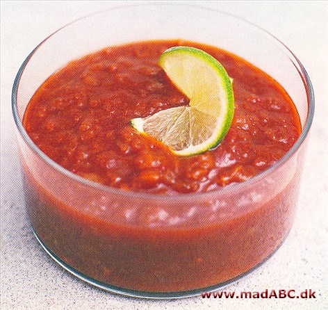 Stærk tomatcoulis Stærk tomatcoulis