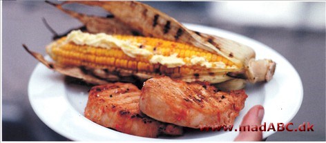 Svinekoteletter med barbecueglasering Svinekoteletter med barbecueglasering