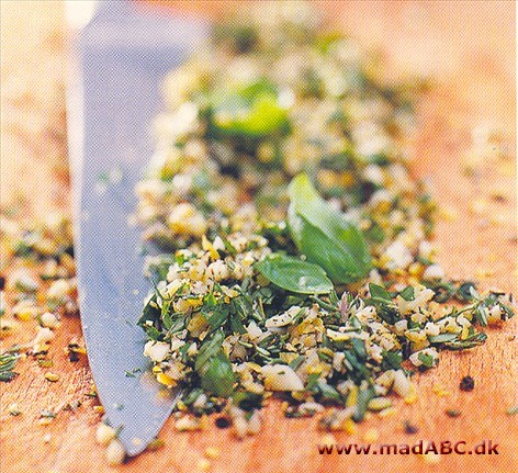 Tørmarinade med urter og citron Tørmarinade med urter og citron